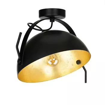 Потолочный светильник винтажный "Ларино" серый рустикальный металлический светильник для гостиной, прихожей Licht-Erlebnisse