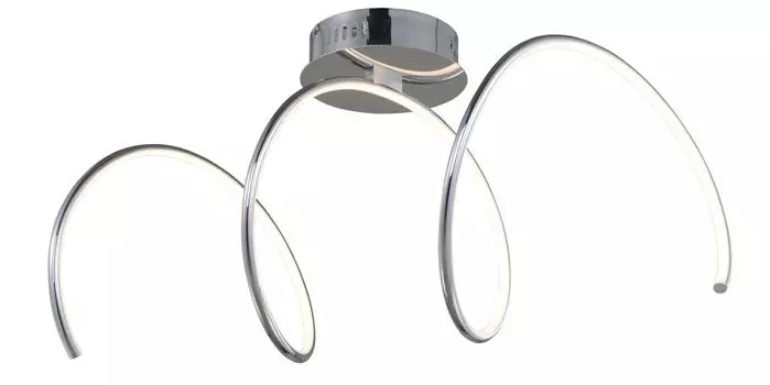 Потолочный светильник WOFI Уникальный, 1 лампочка, серебро