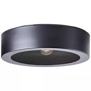 Потолочный светильник, высота 6 см, 23 см, Е14, макс. 40 Вт, металл, черный. Lightbox