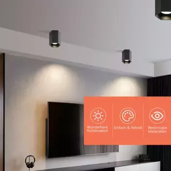 Потолочный светильник ZMH, черный