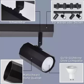 Потолочный светильник ZMH, черный