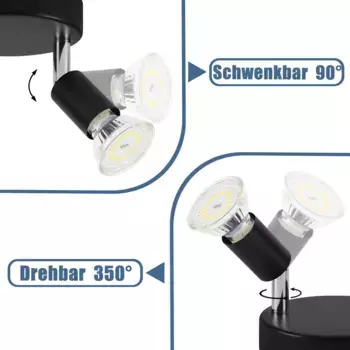 Потолочный светильник ZMH, черный