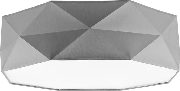 Потолочный светло-серый белый E27 тканевый плафон потолочный светильник для спальни Licht-Erlebnisse, мультиколор