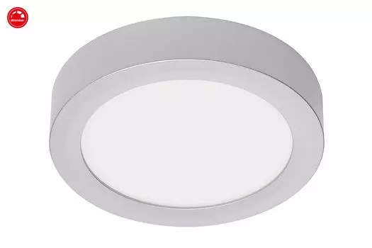 Потолочный светодиодный светильник, 17 см, 12 Вт, матовый хром, Briloner Leuchten