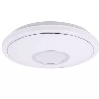 Потолочный светодиодный светильник, акрил, белый, схема ЦКТ, D 40 см Globo Lighting