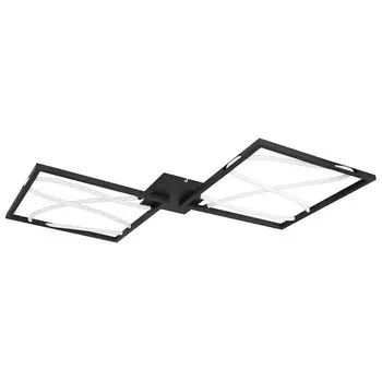 Потолочный светодиодный светильник, ALU, металл, черный, пластик, 84 см Globo Lighting