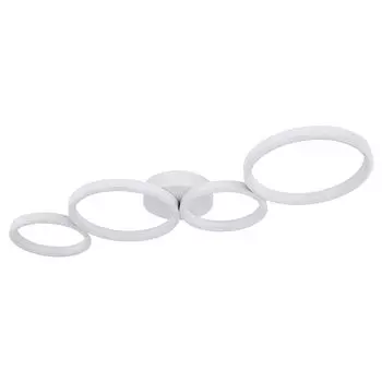 Потолочный светодиодный светильник, белый матовый, кольца, L 88,5 см Globo Lighting