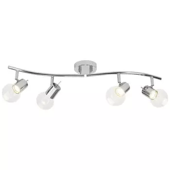 Потолочный светодиодный светильник Brilliant Celest chrome 4 x 5W 1400lm теплый белый 3000K поворотный