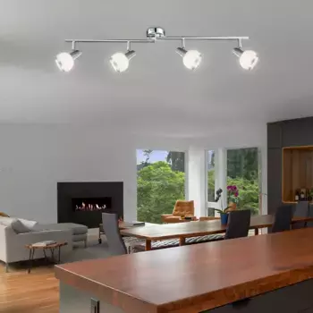 Потолочный светодиодный светильник Globo Lighting, серебряный