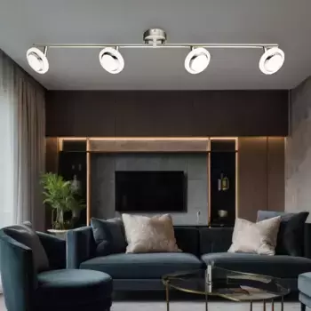 Потолочный светодиодный светильник Globo Lighting, серебряный