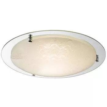 Потолочный светодиодный светильник, хром, сатинированное стекло, CCT, 41,5 см etc-shop