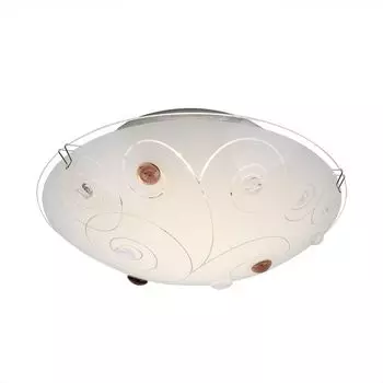 Потолочный светодиодный светильник, хром, сатинированное стекло, CCT, 41,5 см Globo Lighting, белый