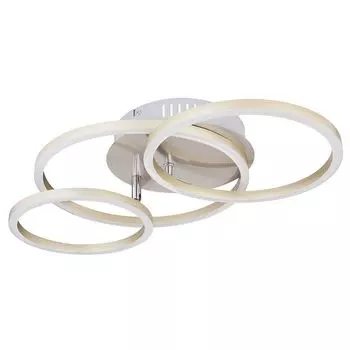 Потолочный светодиодный светильник, кольцевой дизайн, серебристый, L 50 см etc-shop, серебро