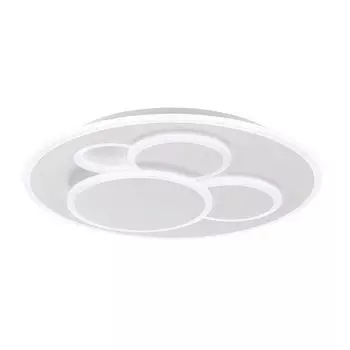 Потолочный светодиодный светильник, металл, белый, с дистанционным управлением, с регулировкой яркости etc-shop