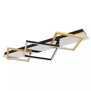 Потолочный светодиодный светильник, металл, хром, золотистый цвет, L 78см Globo Lighting