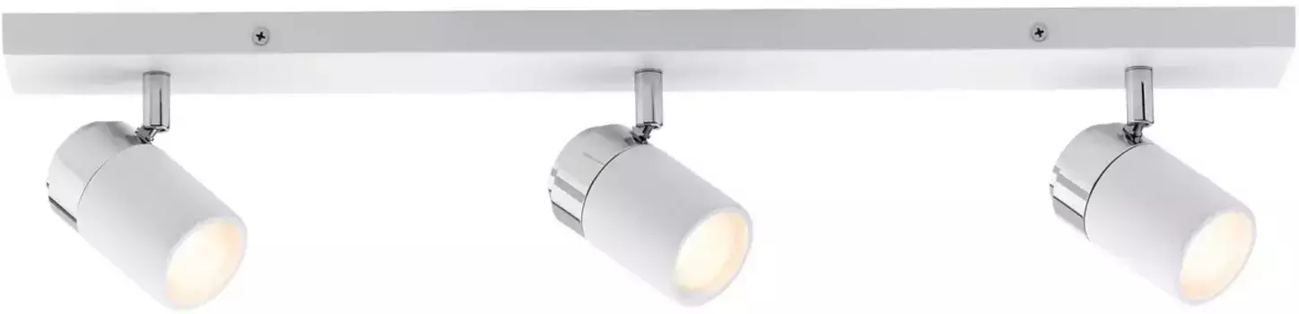 Потолочный светодиодный светильник Paulmann "Zyli", 3 лампочки, лампа GU10 | без лампочки, GU10 Высота: 11,0 см, белый/хромированный