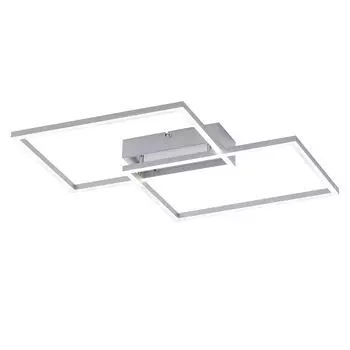 Потолочный светодиодный светильник, с регулировкой яркости, пультом дистанционного управления, L 50,4 см, IVEN etc-shop, серебро