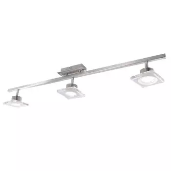 Потолочный светодиодный светильник, сатинированный, 4 уровня затемнения, L 80 см etc-shop, серебро