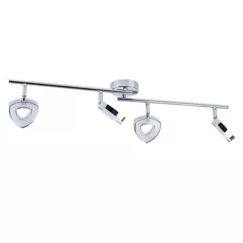 Потолочный светодиодный светильник, серебристый, регулируемые точечные светильники, L 80 см etc-shop, серебро