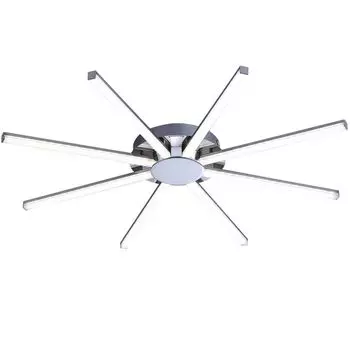 Потолочный светодиодный светильник, сталь, звездообразный, D 65,5 см. etc-shop, серебро