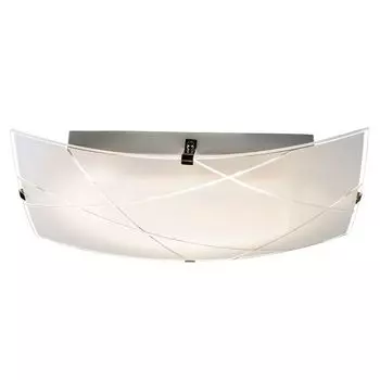 Потолочный светодиодный светильник, стекло, реплики, L 30 см. etc-shop, белый