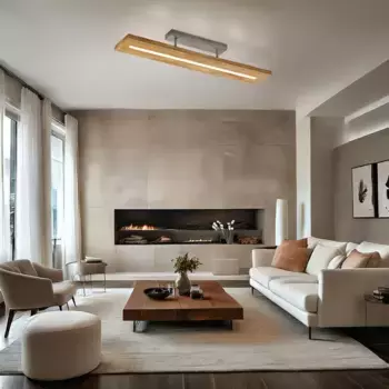 Потолочный светодиодный светильник TRIO, коричневый