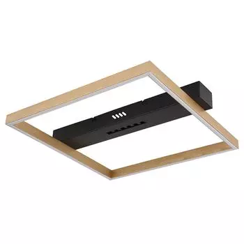 Потолочный светодиодный светильник, золотой, черный, с памятью, L 43 см Globo Lighting