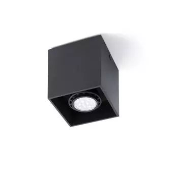 Потолочный точечный светильник Faro Discreet Tecto, 1 лампочка. в черном, черный