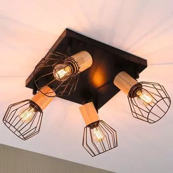 Потолочный точечный светильник Paulmann Lanka E14 230В макс. 4х20Вт с регулируемой яркостью, черный