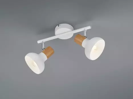 Потолочный точечный светильник под дерево белого цвета Reality Leuchten