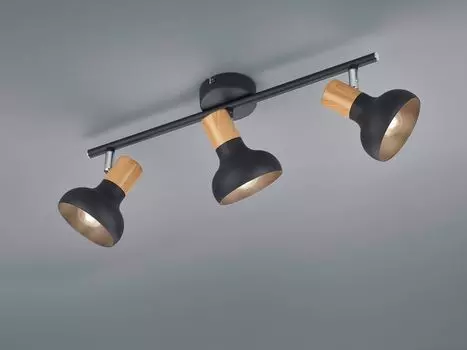 Потолочный точечный светильник под дерево черный 47см Reality Leuchten