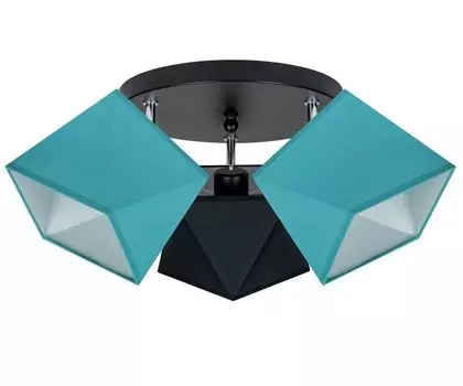 Потолочный точечный светильник потолочный TUSCTU-PR3030SC бирюзовый черный бирюзовый alfalux