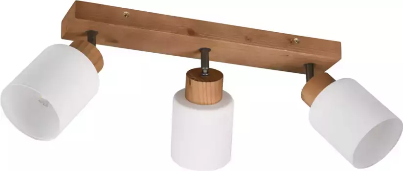 Потолочный точечный светильник TRIO Leuchten Assam E14 3 лампочки, цвет natur