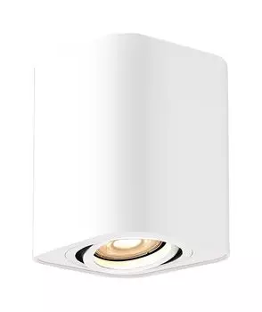 Потолочный/встраиваемый светильник KOBALD алюминий матовый белый GU10 1x MAX 42Вт В:10,5см Ш:9см с диммированием Rabalux