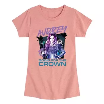Потомки Диснея Одри Девочки 7–16 лет в поисках футболки с короной Disney, розовый