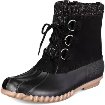 Потрясающие женские зимние сапоги для холодной погоды из утиного меха Baretraps, черный