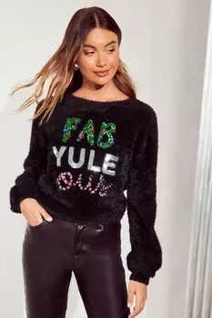 Потрясающий рождественский джемпер Friends Like These, черный