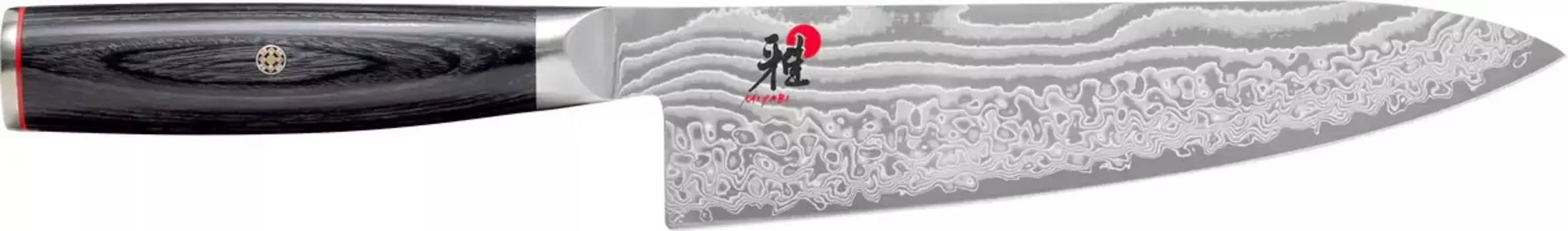 Поварской нож Zwilling "Miyabi 5000FCD Gyutoh", (1 шт.), длина клинка 20 см, лезвие FRIODUR ледяная закалка Общая длина 33,7 см, Длина лезвия 20 см., черный