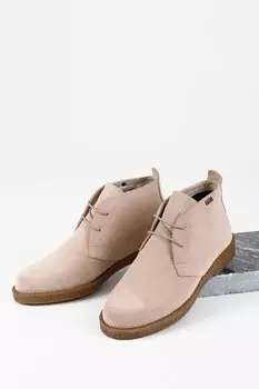 POWDER PINK Женские повседневные ботинки Оксфорд из натуральной кожи на резиновой подошве со шнуровкой 51456 GNDER(R)