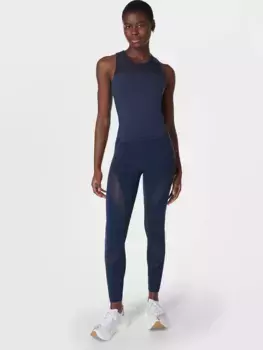 Power Illusion топ Sweaty Betty, цвет Navy