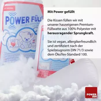 POWER INN набор из 2 школьных подушек-конусов высотой ок. 70 см | Внутренняя подушка сахарного конуса для поступления в школу | Наполнитель для школьного конуса | Ткань 100% хлопок | Наполнитель подходит для аллергиков.