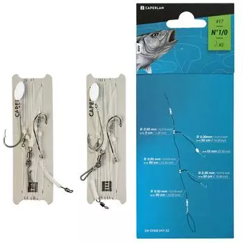 Поводок для серфинга с силиконовым покрытием Distance SW FD WH CAPERLAN