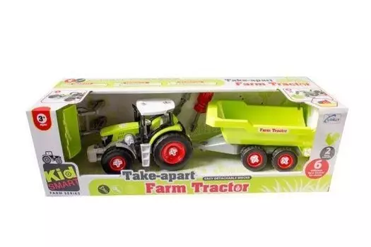 Поворотный трактор с прицепом в кузове ASKATO