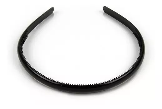 Повязка для волос Donegal, черная тонкая 9847