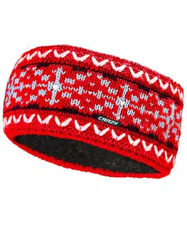 Повязка на голову Crazy Norge, красный