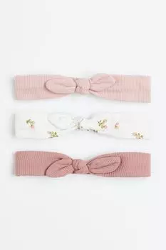 Повязка на голову из 3 комплектов H&amp;M, белый/клубника