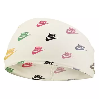 Повязка на голову Nike Wide Graphic Printed, бежевый