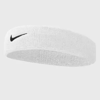 Повязка на голову с логотипом Nike, белый