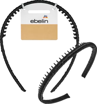 Повязка на голову с шипами черная 1 шт. ebelin