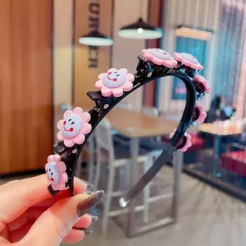 Повязка на голову с заколками - цветок, узор III Hedo